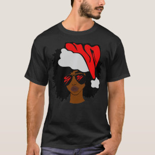 American African Christmas Santa Claus T-Shirt