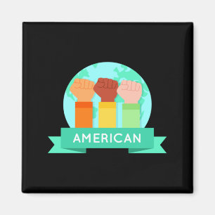 American African History Black Is Beautiful Diver Magnet