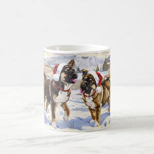 American Akita Christmas Coffee Mug