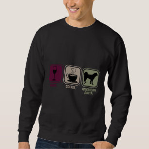 American Akita Dog Wine Coffee Sweatshirt