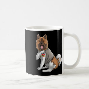 American Akita I Love Mum Tattoo Dog Shirt Mothers Coffee Mug