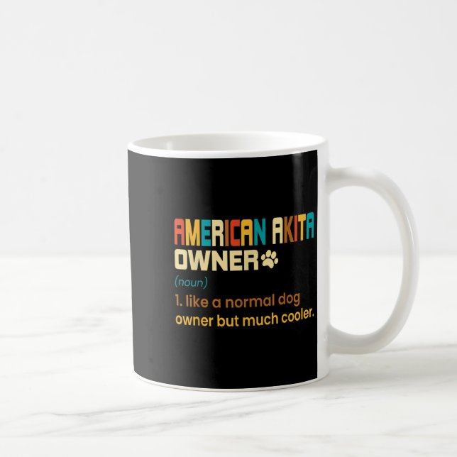 American Akita Lover Design - Gift For American Ak Coffee Mug (Right)