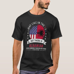 American Albanian Home in US Patriot American Alba T-Shirt