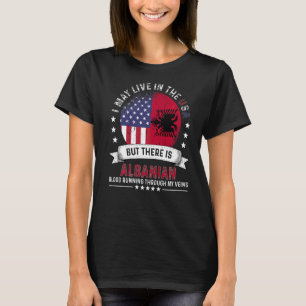 American Albanian Home in US Patriot American Alba T-Shirt