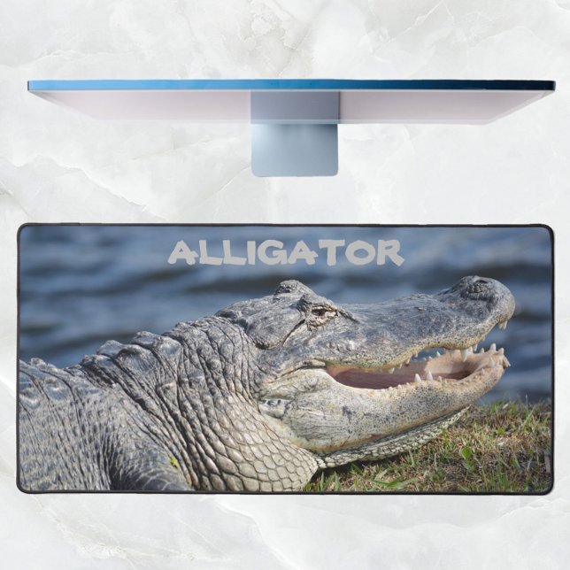 American Alligator Photographic Wildlife Closeup Desk Mat (Creator Uploaded)