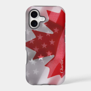 American and Canadian flags iPhone 5 case