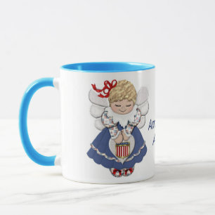American Angel with Text Mug