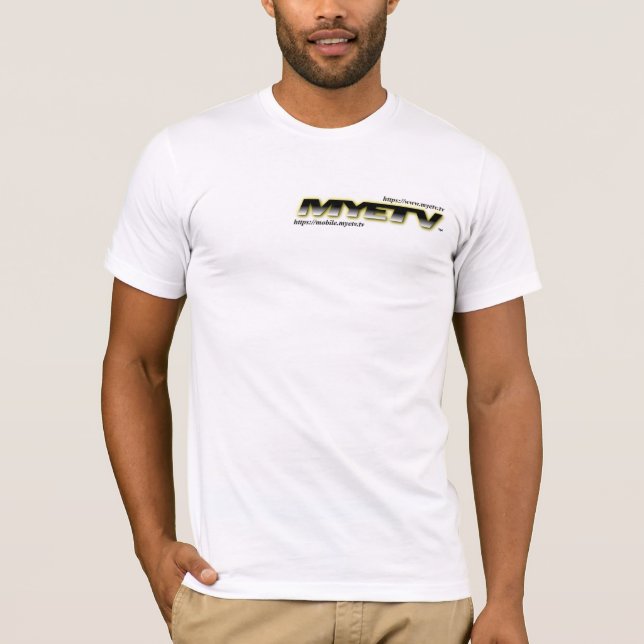 American Apparel Basic T-Shirt of MYETV (Front)