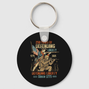American Army 250th Anniversary Defending Liberty Key Ring