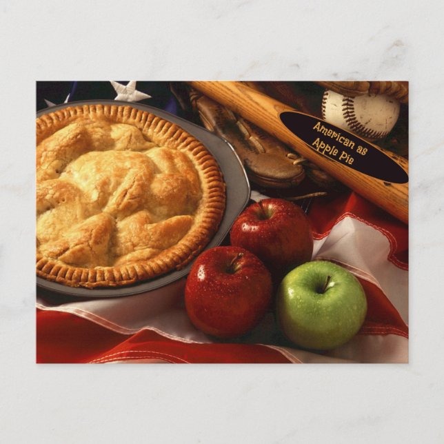 American as Apple Pie Postcard (Front)