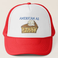 American As Apple Pie Slice Patriotic July 4th USA