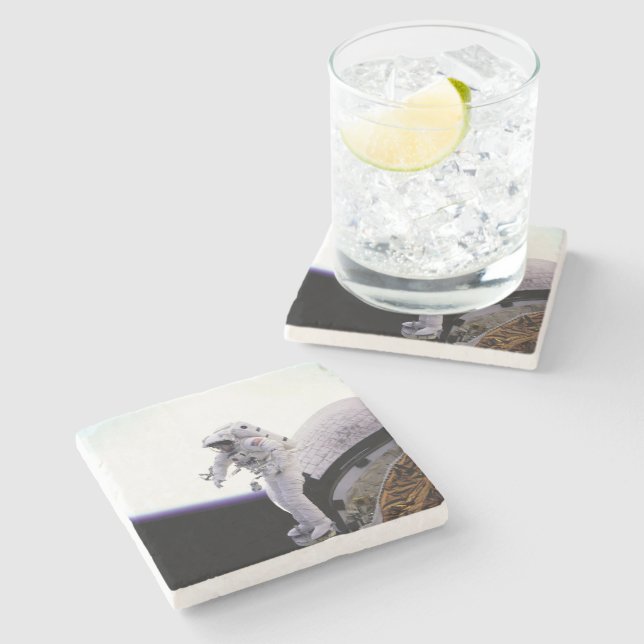 American Astronaut Stone Coaster (Side)