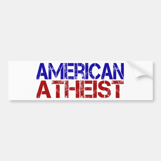 American Atheist Bumper Sticker (Front)