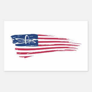 American Atheist Rectangular Sticker