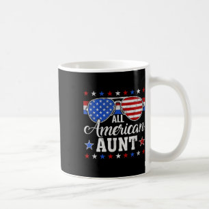 American Aunt Matching Family 4th Of July Usa Patr Coffee Mug