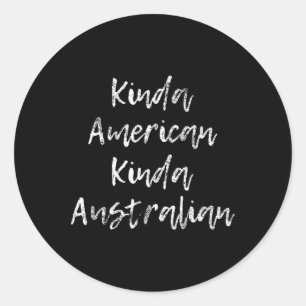 American Australian Dual Citizenship Gift Classic Round Sticker