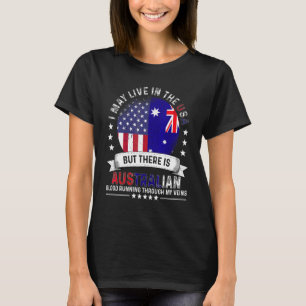 American Australian Home In Us American Australia T-Shirt