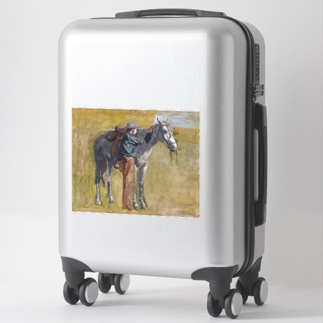 American Badlands: Old West Cowboy with Horse (Suitcase)