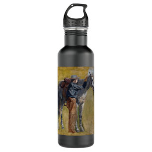 American Badlands: Old West Cowboy with Horse 710 Ml Water Bottle
