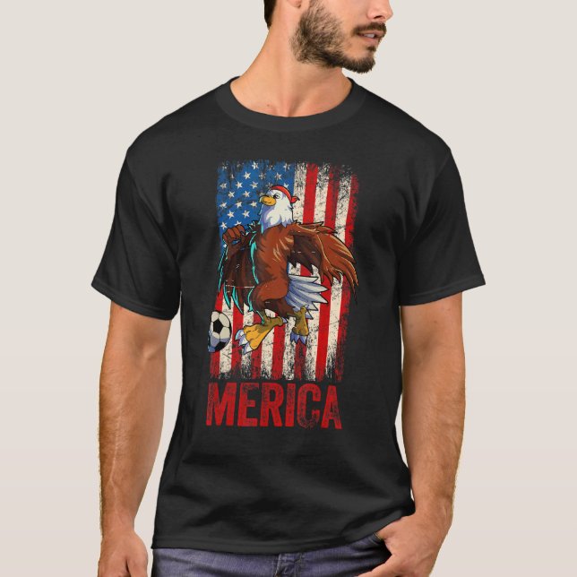 American Bald Eagle 4th Of July Women Men American T-Shirt (Front)