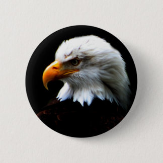 AMERICAN BALD EAGLE 6 CM ROUND BADGE