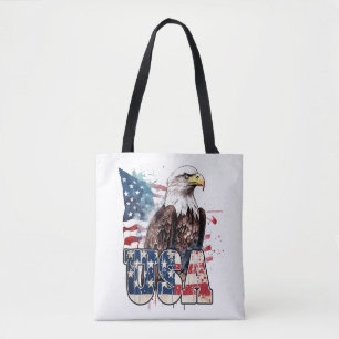 American Bald Eagle America's 250th Birthday Tote Bag