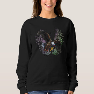 American Bald Eagle Angel Wing Christian Faith Spi Sweatshirt