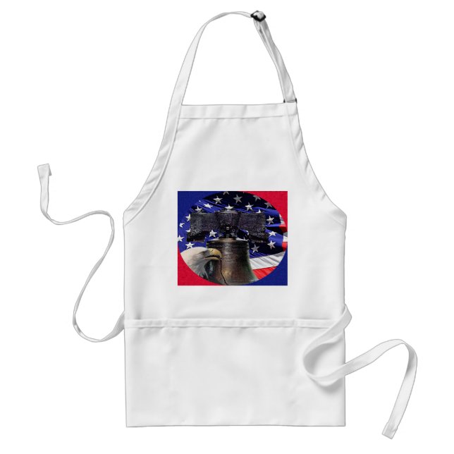 American Bald Eagle, Bell and Flag Standard Apron (Front)