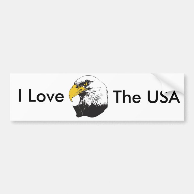 American Bald Eagle Bumper Sticker (Front)