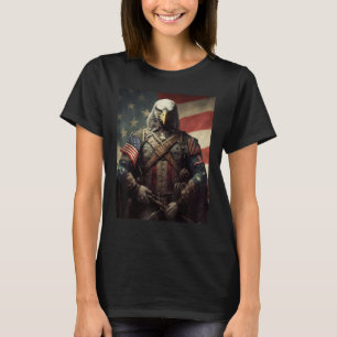 American Bald Eagle Eyes Flag Country 1 T-Shirt