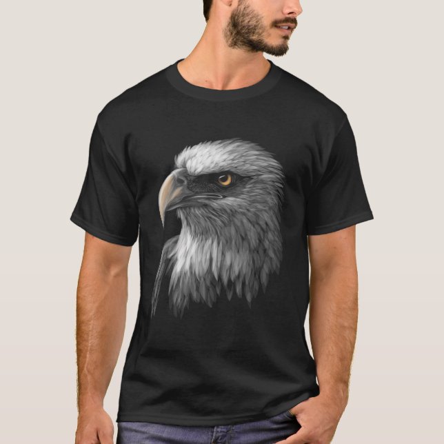 American Bald Eagle Face T-Shirt (Front)