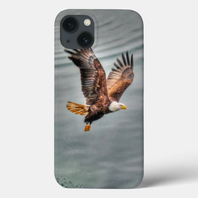 American Bald Eagle Flying Over Ocean Case-Mate iPhone Case (Back)