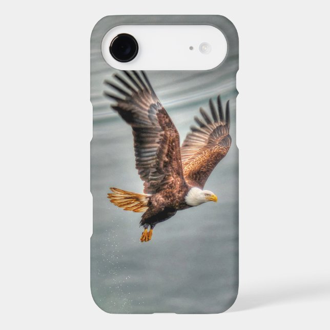 American Bald Eagle Flying Over Ocean Case-Mate iPhone Case (Back)