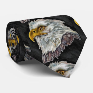 American Bald Eagle Illustration Neck Tie