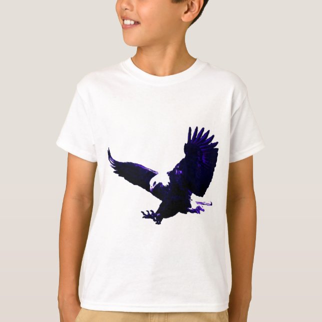 American Bald Eagle Landing T-Shirt (Front)