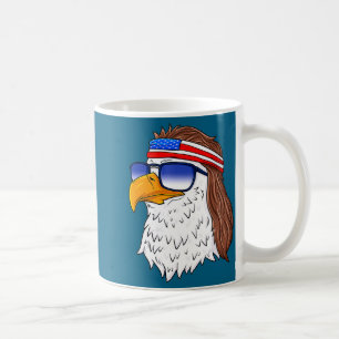 American Bald Eagle Mullet 4th Of July Funny Usa  Coffee Mug