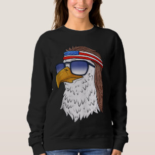 American Bald Eagle Mullet 4th Of July Funny USA P Sweatshirt
