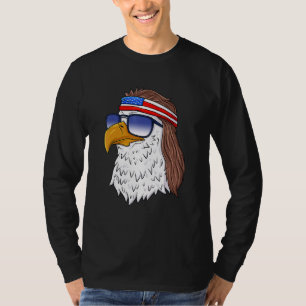 American Bald Eagle Mullet 4th Of July Usa Patrio T-Shirt