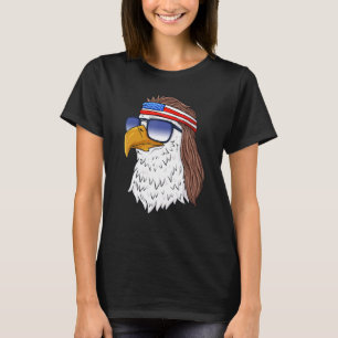 American Bald Eagle Mullet 4th Of July Usa Patrio T-Shirt