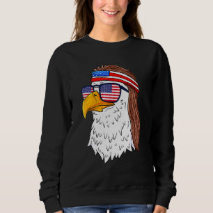 American Bald Eagle Mullet 4th Of July Usa Patriot Sweatshirt