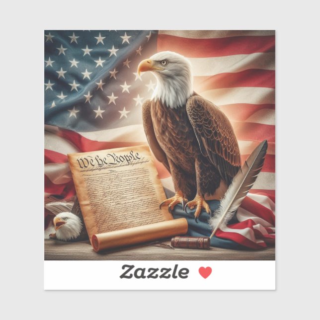 American Bald Eagle Patriotism (Sheet)