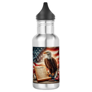 American Bald Eagle Patriotism 532 Ml Water Bottle