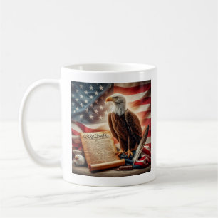 American Bald Eagle Patriotism Coffee Mug