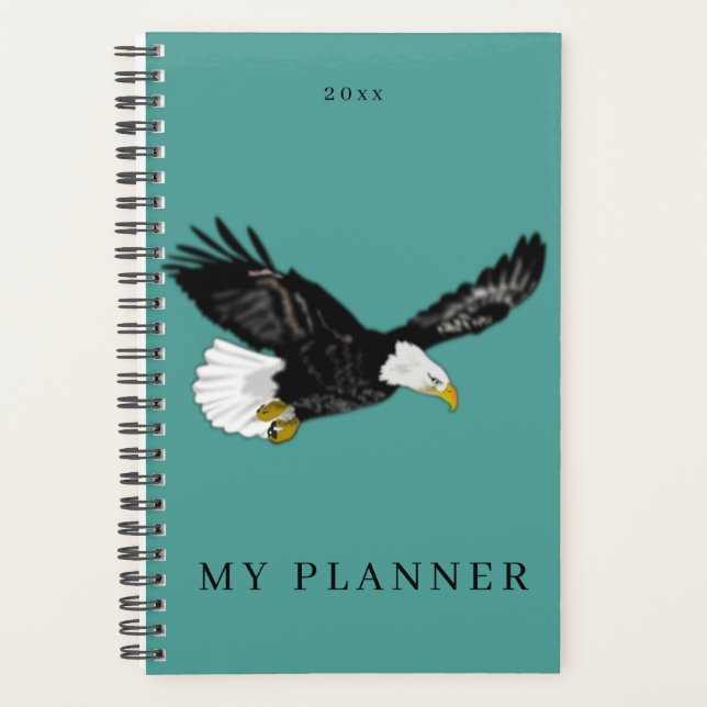 American Bald Eagle Planner Personalised (Front)