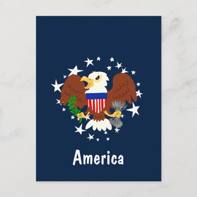 American Bald Eagle Postcard (Front)