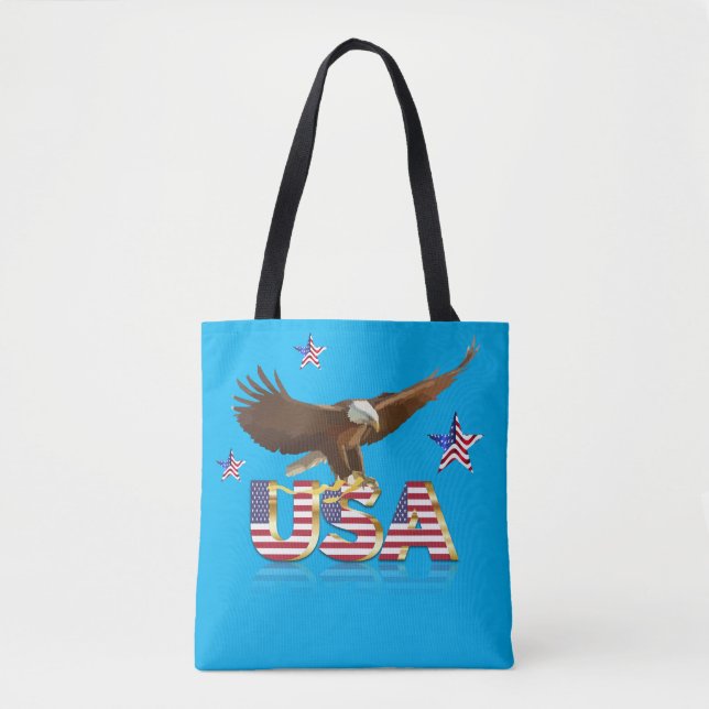 American bald eagle tote bag (Front)