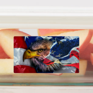 American Bald Eagle Wolf Flag Patriotic