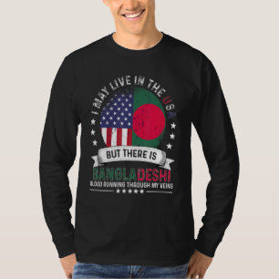 American Bangladeshi Home In Us Patriot Bangladesh T-Shirt