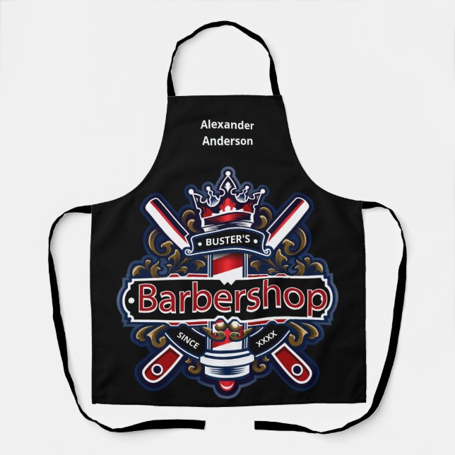 American Barber Personalise Apron (Front)