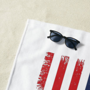 American Baseball Beach Towel